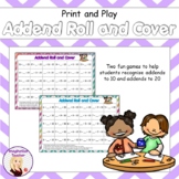 Print and Play Addends Roll and Cover