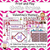 Print and Play Math Games (Valentine's themed)