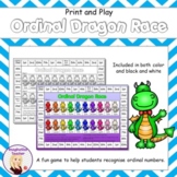 Print and Play Ordinal Numbers Dragon Race
