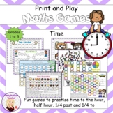 Print and Play Time Games (Grades 1 to 3)