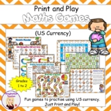 Print and Play US Money Games (Grades 1 to 2)