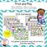 Print and Play US Money Games (Grades 3 to 5)