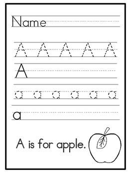 print and practice alphabet handwriting pages by wendy smith tpt