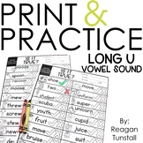 Print and Practice Long u Vowel Sound