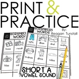 Print and Practice Short a Vowel Sound