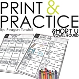 Print and Practice Short u Vowel Sound
