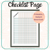 Print and Use Checklist, Teacher Grade Log Sheet, Class Gr