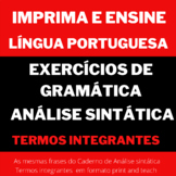 Printable - Portuguese Syntactic Analysis Exercises - Inte