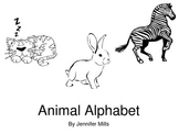 Animal ABC print friendly book