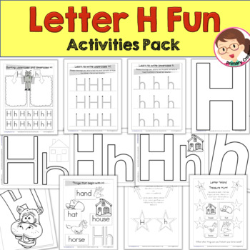 alphabet worksheets autism sped preschool prek letter recognition h pack