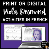 Print or Digital - Viola Desmond Activities in French