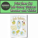 Print then Cut Lab Safety Stickers Rooster and Chicks Lab 