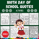 Printable 100th day of school quotes coloring pages Games 