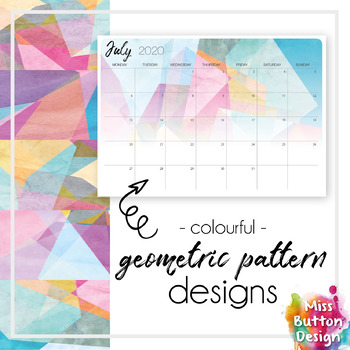 printable 2019 calendar monthly blank succulent design tpt