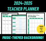 Printable 2024-2025 Teacher Planner For Any Subject - Musi