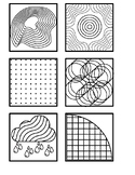 Printable 3x3 sticky note doodle/coloring template 1