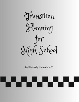 Preview of Printable  4 year  Transition Planning for High School Students