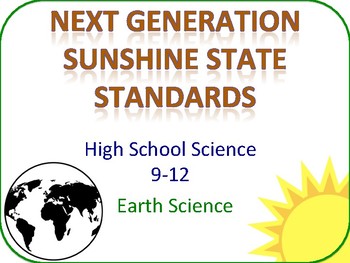 Preview of Printable 9-12 NGSSS Earth Science Standards