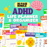 Printable ADHD Life Planner, Adhd Productivity, Adhd Daily