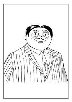 Printable Addams Family Coloring Pages Collection: Unleash Your ...