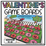 Printable Addition to 20 Valentine's Day Games