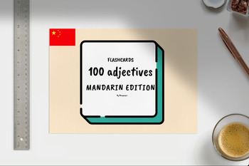 Preview of Printable Adjective Flashcards for Language Development (Mandarin edition)