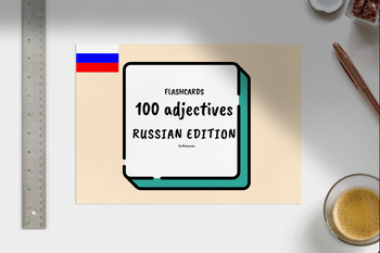 Preview of Printable Adjective Flashcards for Language Development (Russian edition)
