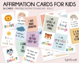 Printable Affirmation cards for kids, Motivational cards, 
