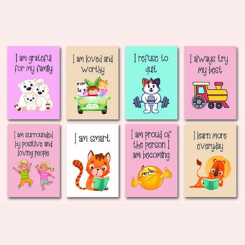 Printable Affirmation cards for kids -Student Self-Talk Cards ...