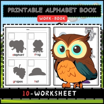 Preview of Printable Alphabet Book worksheets for kids
