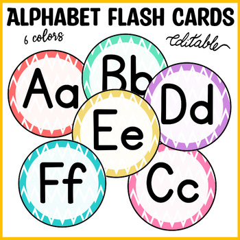 English Alphabet Word Wall Vocabulary Cards and Letter Cards