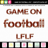 Printable Alphabet GAME ON - FOOTBALL LFLF Letters Numbers
