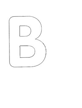 printable stencils letter b