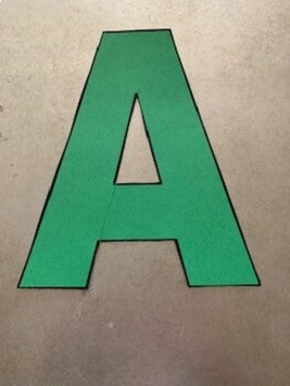 Preview of Printable Alphabet Letter Stencils for Banners, Bulletin Boards & Alphabet Books