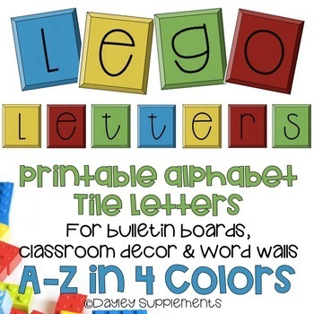 alphabet lego cards