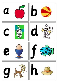 Preview of Printable Alphabet-Number Cards