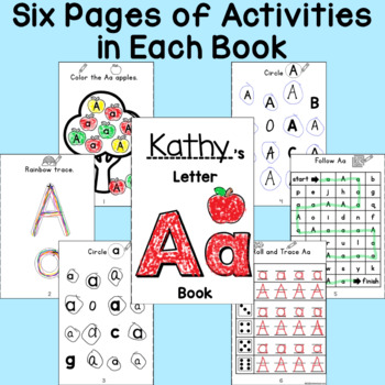 Printable Alphabet Recognition Activity Books by ZenGee Classroom