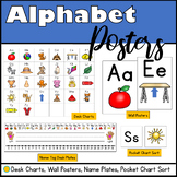Printable Alphabet Signs | Name Plates | Desktop Charts | 