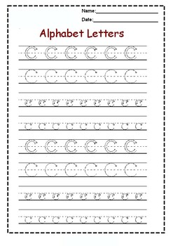 Printable Alphabet Tracing Worksheets, Letter Tracing With Arrows Pages ...