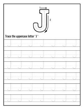 Printable Alphabet Tracing Worksheets, Uppercase and Lowercase Letter ...