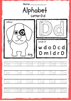 Printable Alphabet Tracing and Coloring Book, Alphabet Letter ...