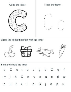 Printable Alphabet Workbook, Alphabet Coloring & tracing Pages, ABC ...