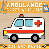 Printable Ambulance Craft Template | Transportation Craft 