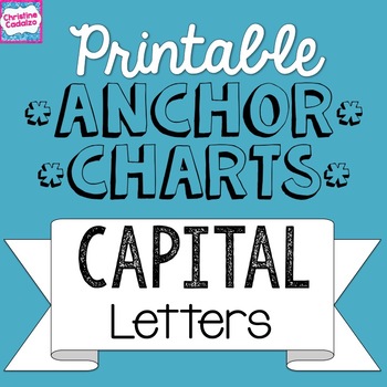 Preview of Printable Anchor Charts: Capital Letters FREEBIE