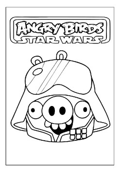 angry birds coloring page