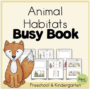 Printable Animal Habitats Busy Book (Science for Prek, Preschool,  Kindergarten)