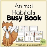 Printable Animal Habitats Busy Book (Science for Prek, Pre