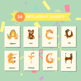 Printable Animals Alphabet Flashcards , Homeschool