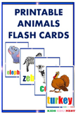 Printable Animals Flash Cards