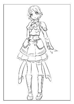 coloring pages of anime princesses